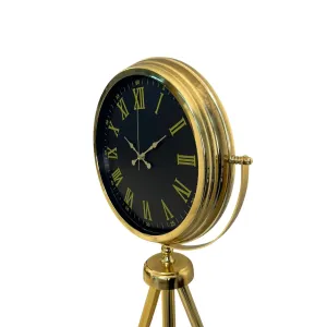 Gold Metal Ayaklı Tripod Saat 150 x 45 cm · Model AS-4073GG