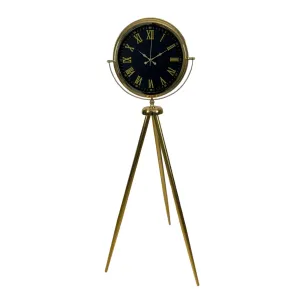 Gold Metal Ayaklı Tripod Saat 150 x 45 cm · Model AS-4073GG