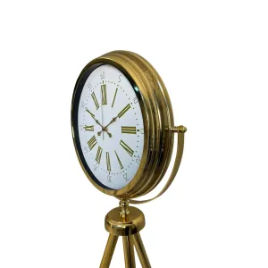 Gold Metal Ayaklı Tripod Saat 150 x 45 cm · Model AS-4074GG