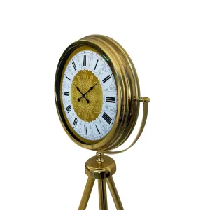 Gold Metal Ayaklı Tripod Saat 150 x 45 cm · Model AS-4076GG