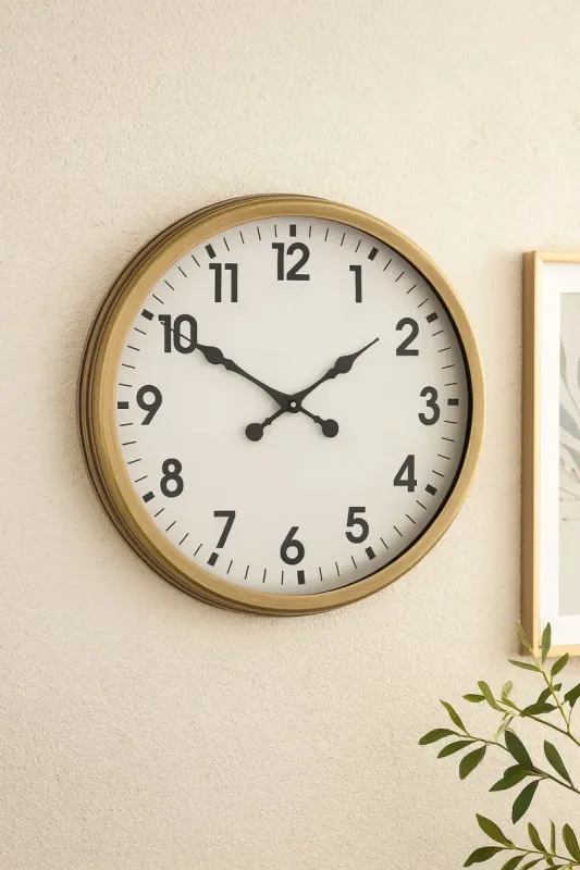 Eskitme Metal Duvar Saati 60 cm · Model 6001E