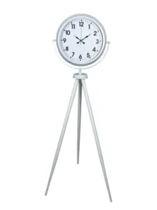 Beyaz Metal Ayaklı Tripod Saat 150 x 45 cm · Model AS-4001WW