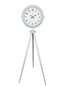 Beyaz Metal Ayaklı Tripod Saat 150 x 45 cm · Model AS-4005WW