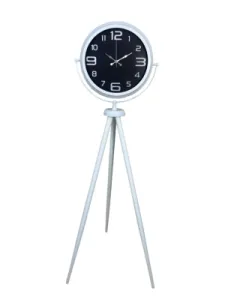 Beyaz Metal Ayaklı Tripod Saat 150 x 45 cm · Model AS-4009WW