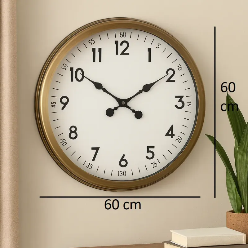 Eskitme Metal Duvar Saati 60 cm · Model 6005E
