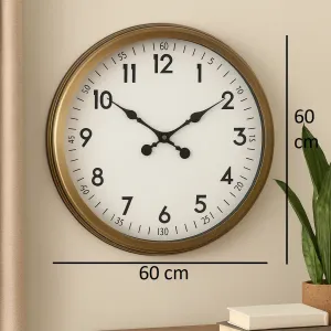 Eskitme Metal Duvar Saati 60 cm · Model 6005E