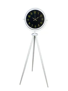 Beyaz Metal Ayaklı Tripod Saat 150 x 45 cm · Model AS-4023WW