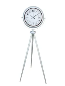 Beyaz Metal Ayaklı Tripod Saat 150 x 45 cm · Model AS-4025WW