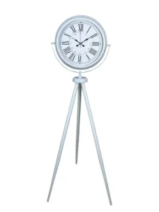 Roma Rakamlı Beyaz Metal Ayaklı Tripod Saat 150 x 45 cm · Model AS-4052WW