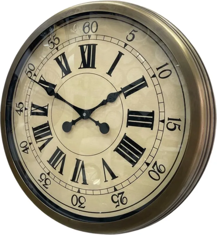 Eskitme Metal Duvar Saati 60 cm · Model 6065E