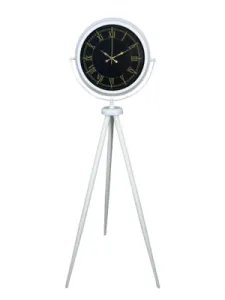 Beyaz Metal Ayaklı Tripod Saat 150 x 45 cm · Model AS-4072WW