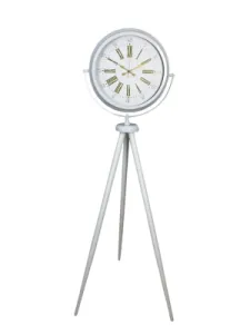 Roma Rakamlı Beyaz Metal Ayaklı Tripod Saat 150 x 45 cm · Model AS-4074WW