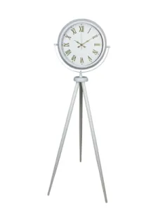 Beyaz Metal Ayaklı Tripod Saat 150 x 45 cm · Model AS-4075WW