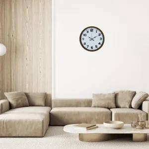 Kahverengi Plastik Duvar Saati 36 cm · Model PP-3636I