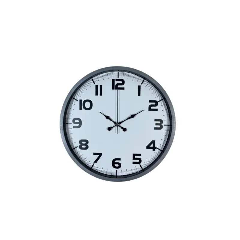 Gri Plastik Duvar Saati 36 cm · Model PP-3636K