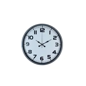 Gri Plastik Duvar Saati 36 cm · Model PP-3636K