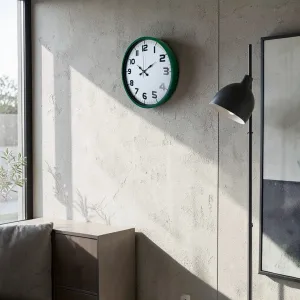 Yeşil Plastik Duvar Saati 36 cm · Model PP-3636L