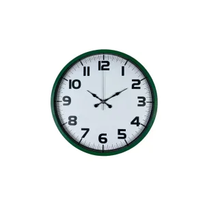 Yeşil Plastik Duvar Saati 36 cm · Model PP-3636L