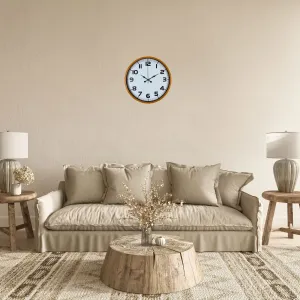 Turuncu Plastik Duvar Saati 36 cm · Model PP-3636O