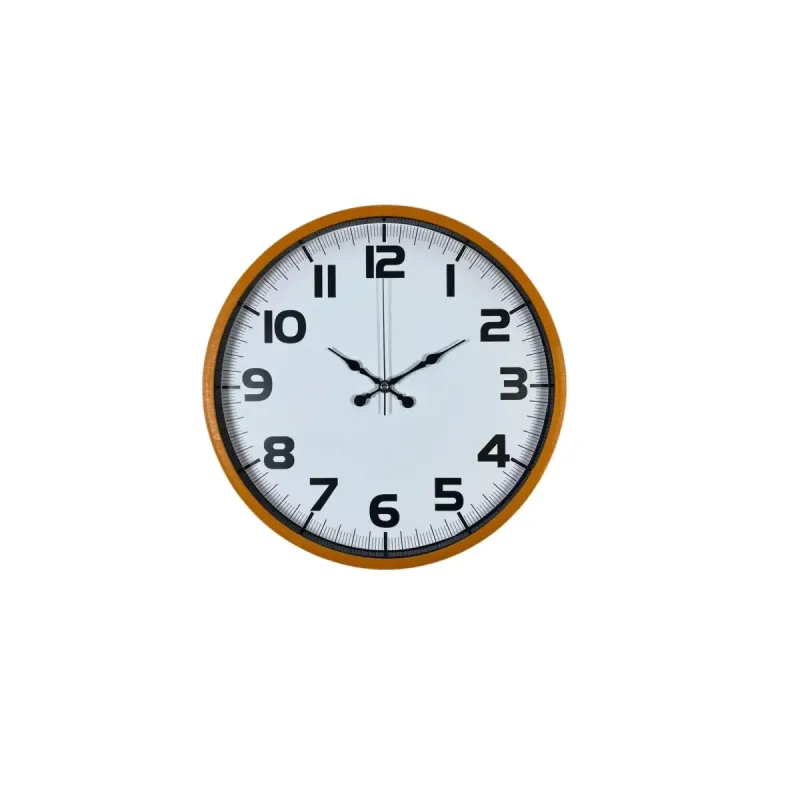 Turuncu Plastik Duvar Saati 36 cm · Model PP-3636O