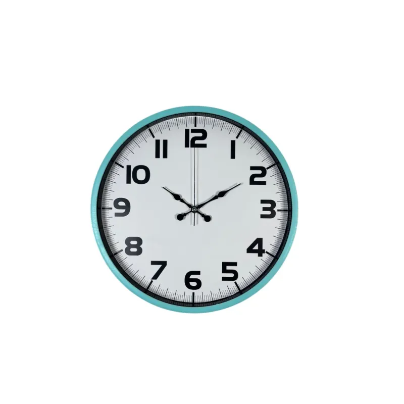 Turkuaz Plastik Duvar Saati 36 cm · Model PP-3636T