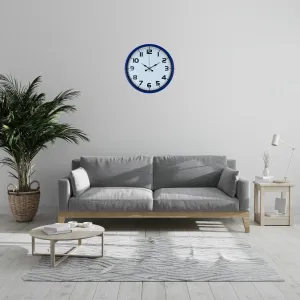Lacivert Plastik Duvar Saati 36 cm · Model PP-3636V