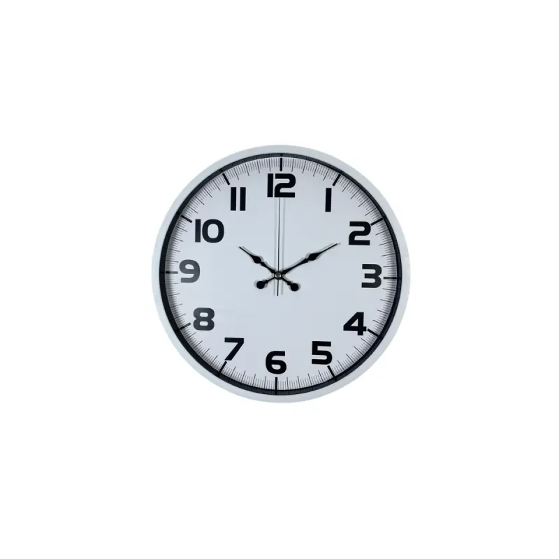 Beyaz Plastik Duvar Saati 36 cm · Model PP-3636W
