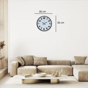 Krem Plastik Duvar Saati 36 cm · Model PP-3636X
