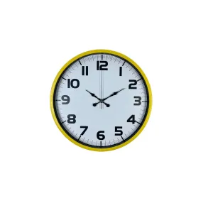 Sarı Plastik Duvar Saati 36 cm · Model PP-3636Y