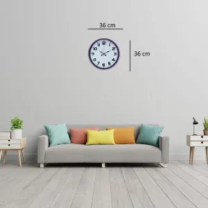 Mor Plastik Duvar Saati 36 cm · Model PP-3636Z