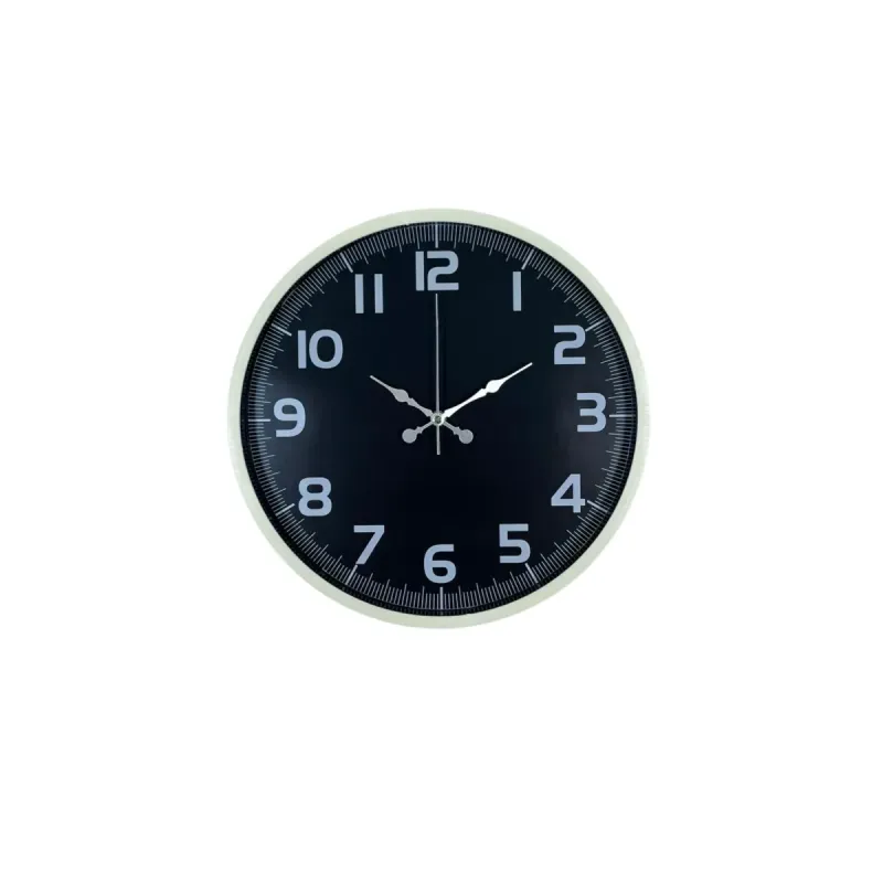 Krem Plastik Duvar Saati 36 cm · Model PP-3637X