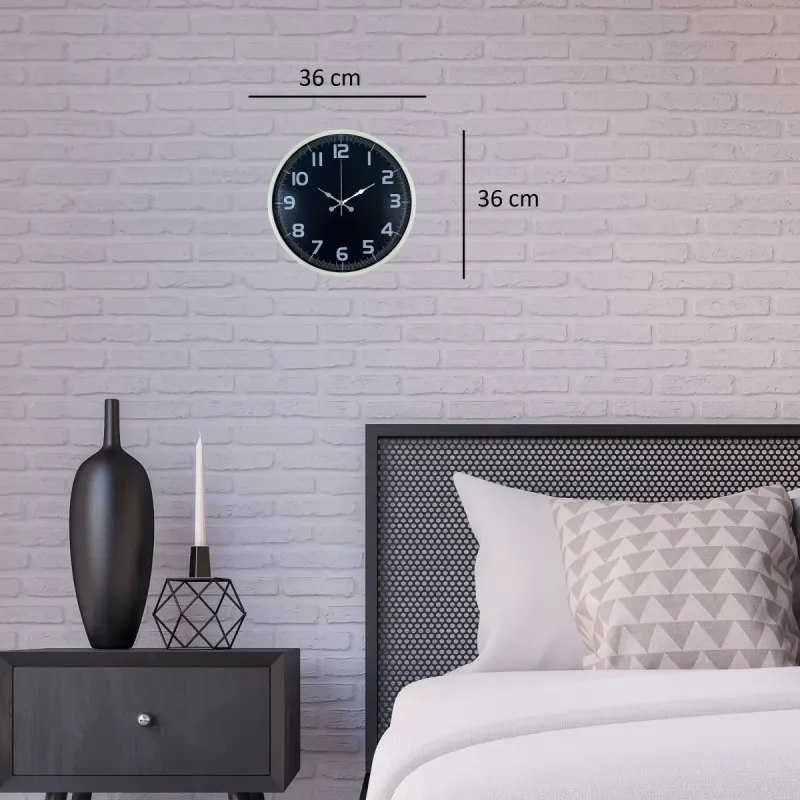 Krem Plastik Duvar Saati 36 cm · Model PP-3637X