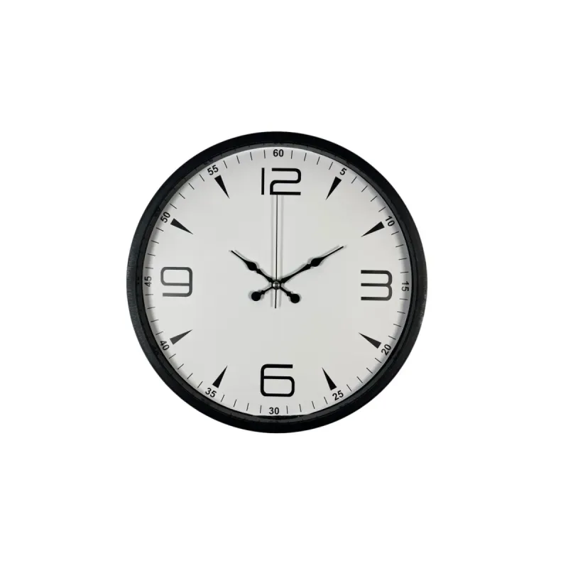 Siyah Plastik Duvar Saati 36 cm · Model PP-3650B