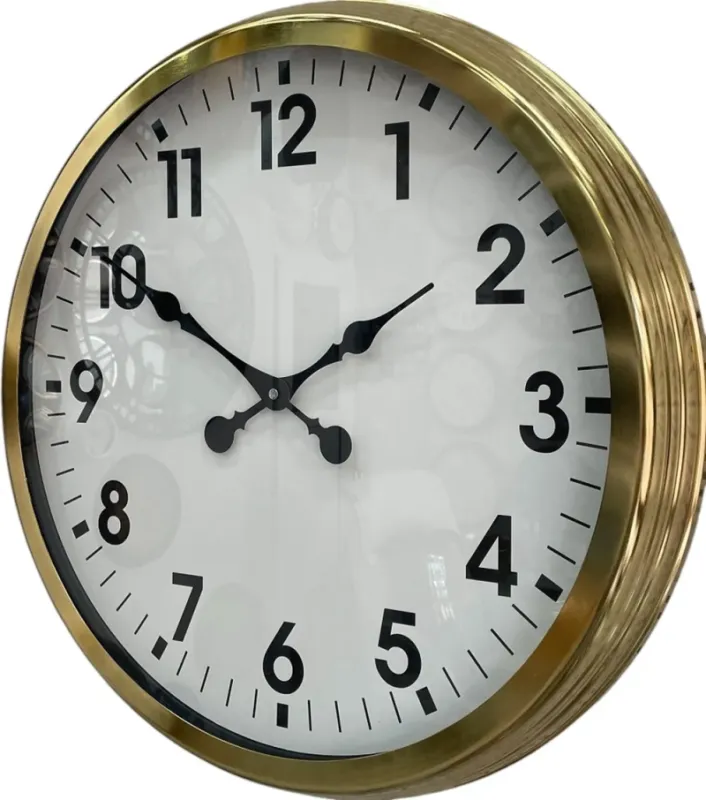 Gold Metal Duvar Saati 60 cm · Model 6001G