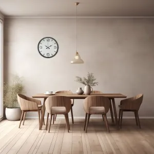 Gri Plastik Duvar Saati 36 cm · Model PP-3650K