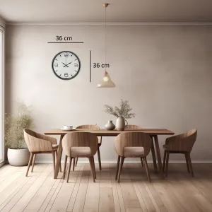 Gri Plastik Duvar Saati 36 cm · Model PP-3650K