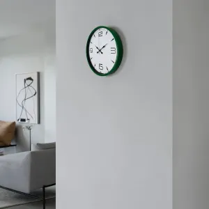 Yeşil Plastik Duvar Saati 36 cm · Model PP-3650L