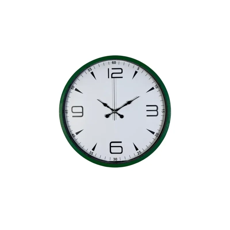 Yeşil Plastik Duvar Saati 36 cm · Model PP-3650L