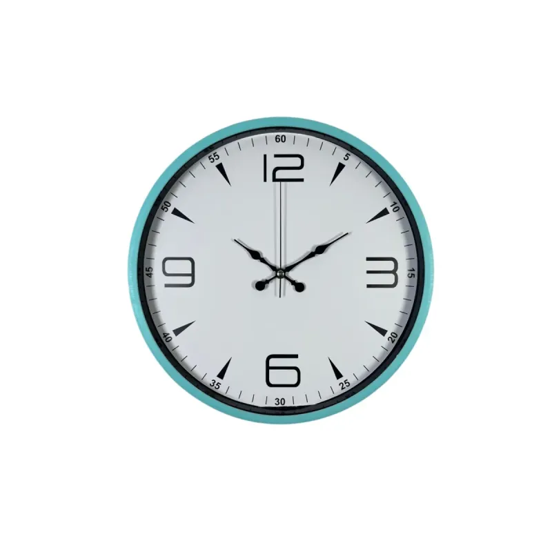 Turkuaz Plastik Duvar Saati 36 cm · Model PP-3650T