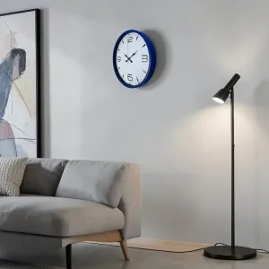 Lacivert Plastik Duvar Saati 36 cm · Model PP-3650V