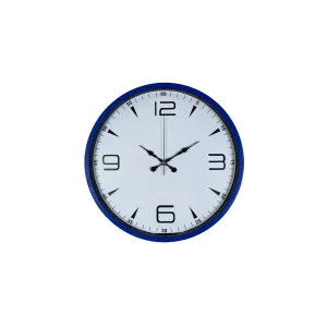 Lacivert Plastik Duvar Saati 36 cm · Model PP-3650V