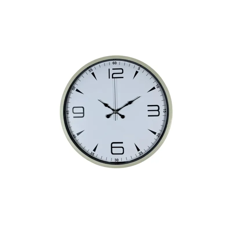 Krem Plastik Duvar Saati 36 cm · Model PP-3650X