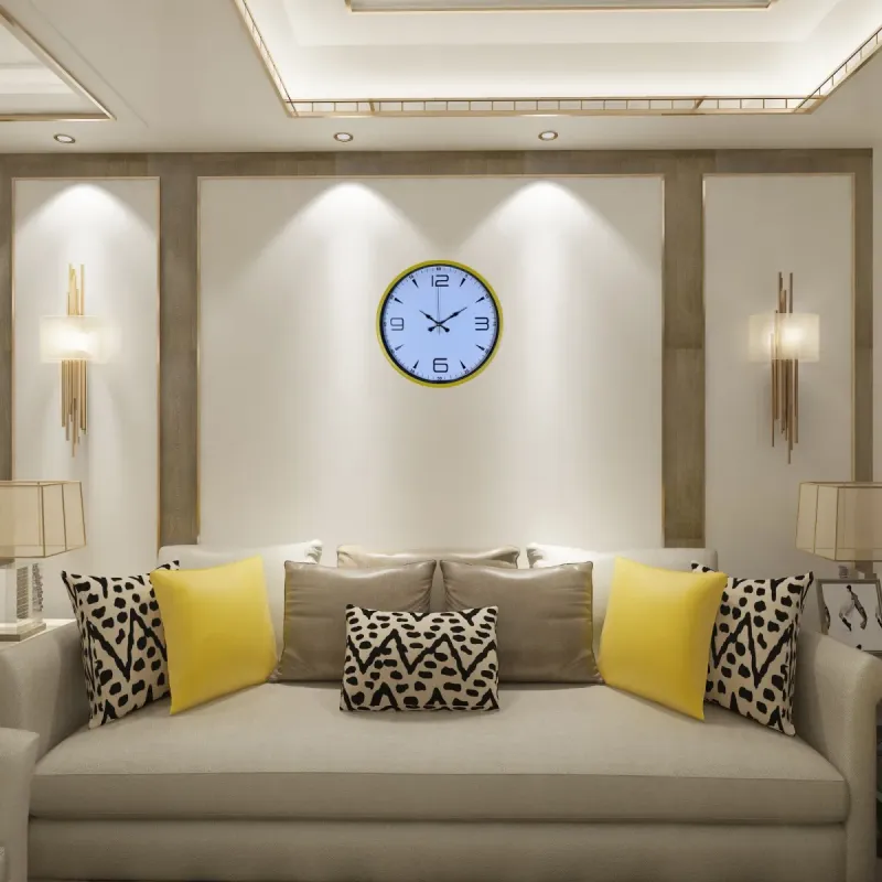 Sarı Plastik Duvar Saati 36 cm · Model PP-3650Y