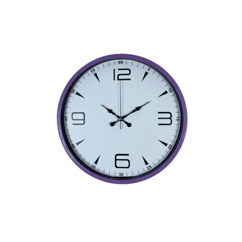 Mor Plastik Duvar Saati 36 cm · Model PP-3650Z