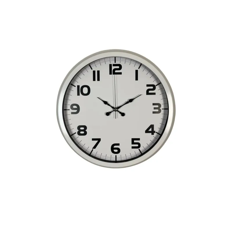 Beyaz Metal Duvar Saati 40 cm · Model 4036W