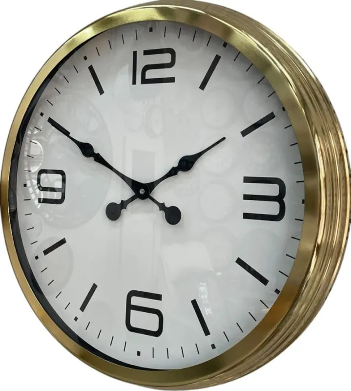 Gold Metal Duvar Saati 60 cm · Model 6008G