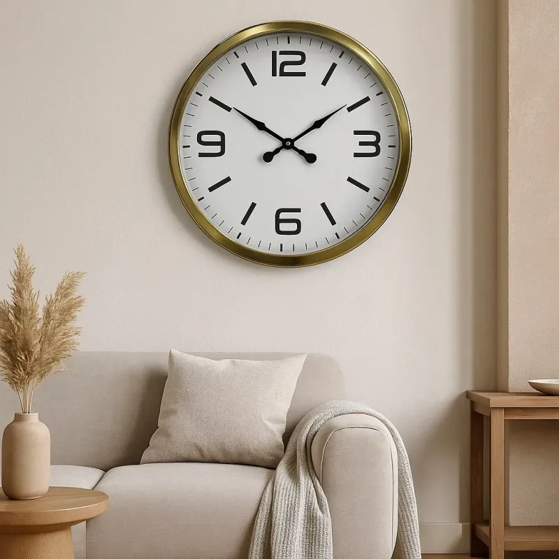 Gold Metal Duvar Saati 60 cm · Model 6008G