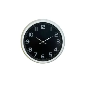 Beyaz Metal Duvar Saati 40 cm · Model 4037W