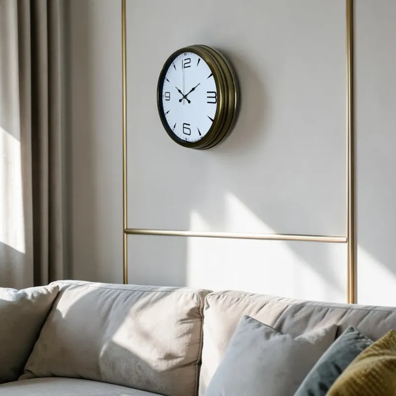 Eskitme Metal Duvar Saati 40 cm · Model 4050E