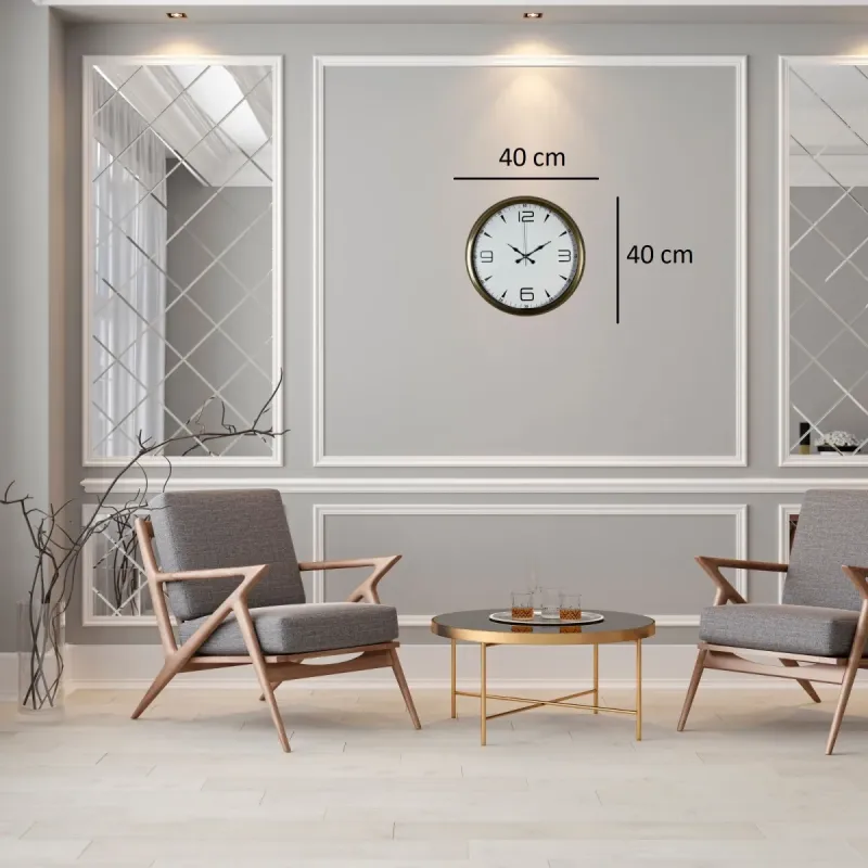 Eskitme Metal Duvar Saati 40 cm · Model 4050E